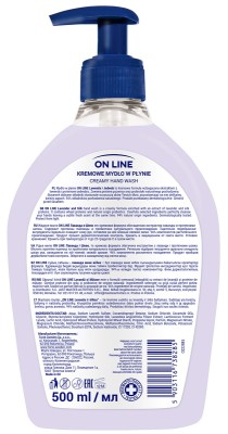 On Line Lawenda i Jedwab z probiotykami kremowe mydło w płynie z dozownikiem 500ml