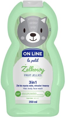 On Line Le Petit żelkowy 3w1 szampon żel i płyn do kąpieli dla dzieci 350ml