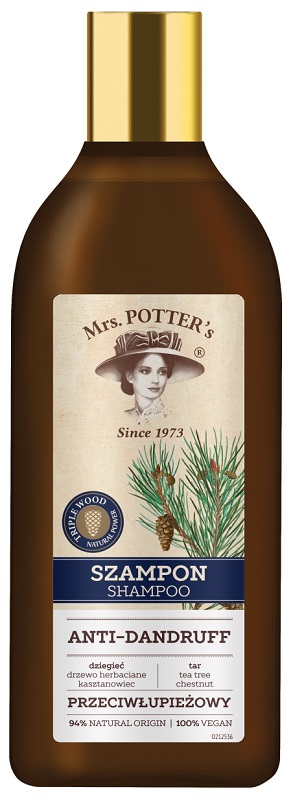 Mrs. Potter's potrójna moc drzew z dziegciem przeciwłupieżowy szampon 390ml