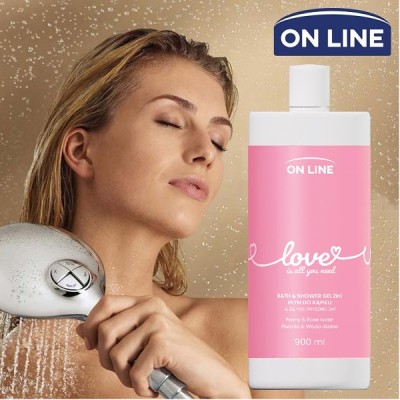On Line Emocje Love żel i płyn do kąpieli 900ml