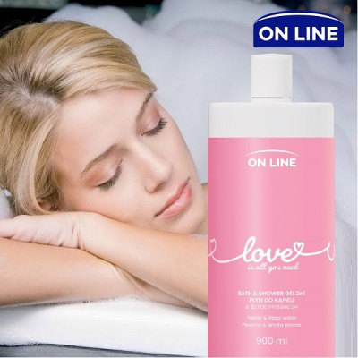On Line Emocje Love żel i płyn do kąpieli 900ml