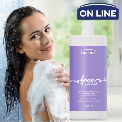 On Line Emocje Free żel i płyn do kąpieli 900ml