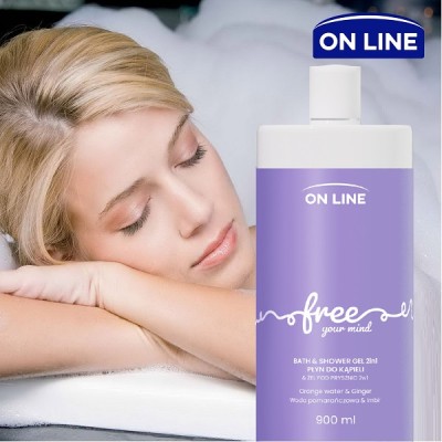 On Line Emocje Free żel i płyn do kąpieli 900ml