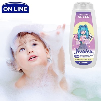 On Line Kids Jessica 3w1 szampon żel i płyn do kąpieli 400ml