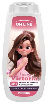 On Line Kids Victoria 3w1 szampon żel i płyn do kąpieli 400ml