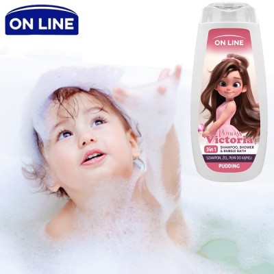 On Line Kids Victoria 3w1 szampon żel i płyn do kąpieli 400ml