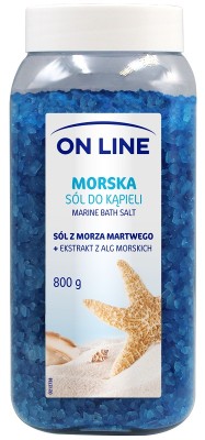 On Line morska sól do kąpieli 800g