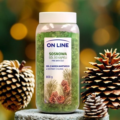 On Line sosnowa sól do kąpieli 800g