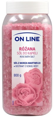 On Line różana sól do kąpieli 800g