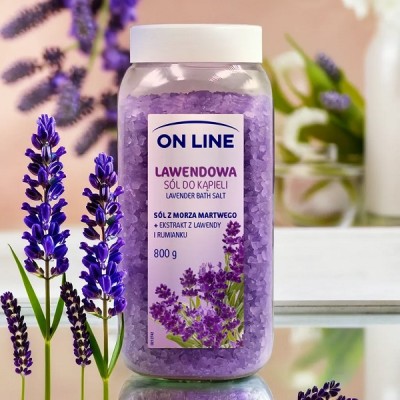 On Line lawendowa sól do kąpieli 800g
