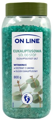 On Line eukaliptusowa sól do kąpieli stóp 800g