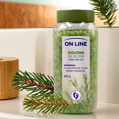 On Line ziołowa sól do kąpieli stóp 800g