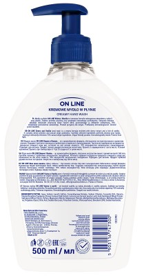 On Line Wiśnia i Wanilia kremowe mydło w płynie z prebiotykiem i dozownikiem 500ml