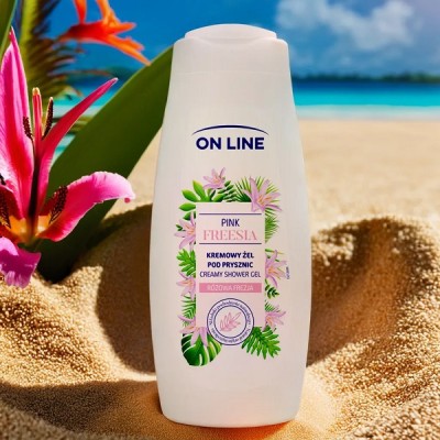 On Line Pink Freesia kremowy żel pod prysznic 400ml