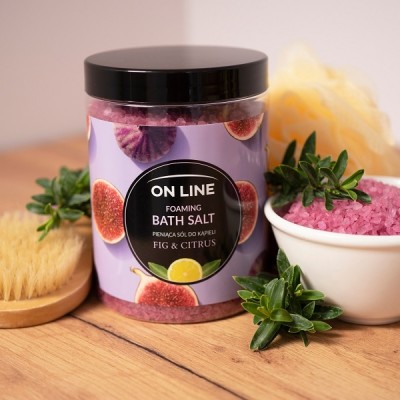 On Line Fig & Citrus pieniąca sól do kąpieli 1,2kg