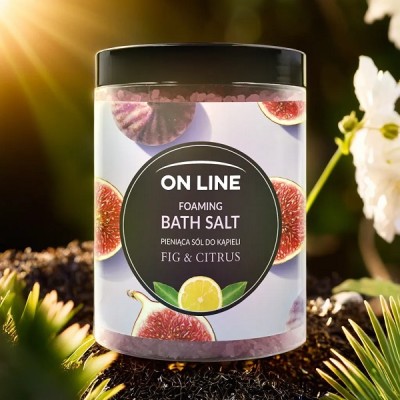 On Line Fig & Citrus pieniąca sól do kąpieli 1,2kg