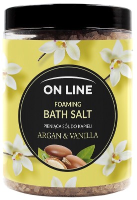 On Line Argan & Vanilia pieniąca sól do kąpieli 1,2kg