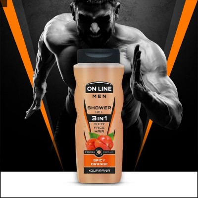 On Line Men Spicy Orange męski żel 3w1 pod prysznic 410ml