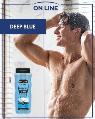 On Line Men Deep Blue męski żel 3w1 pod prysznic  410ml