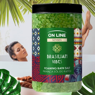 On Line Senses Brasilian Vibes sól do kąpieli 480g
