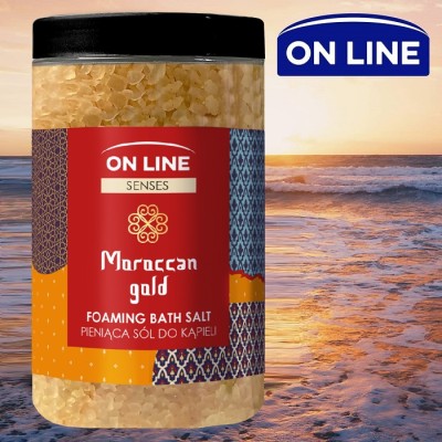 On Line Senses Moroccan Gold sól do kąpieli 480g