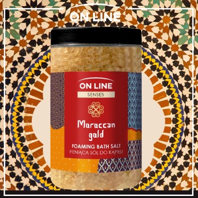 On Line Senses Moroccan Gold sól do kąpieli 480g