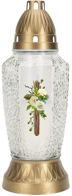 Bispol 4065K bezbarwny znicz szklany 5 sztuk