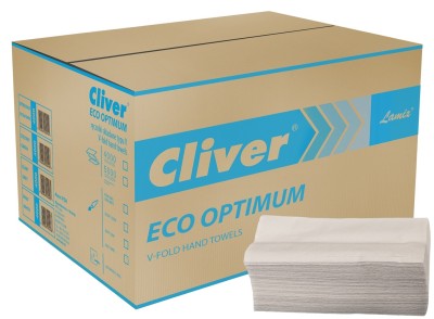 Cliver Eco Optimum biały ręcznik z makulatury 4000 listków