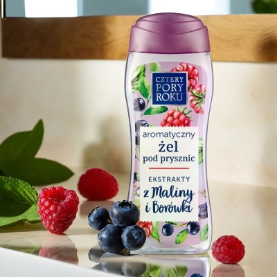 Cztery Pory Roku Malina i Borówka żel pod prysznic 300ml