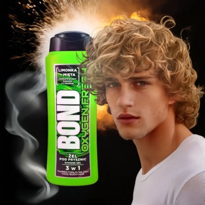 Bond Oxygen Fresh Limonka i Mięta żel pod prysznic 3w1 dla mężczyzn 400ml
