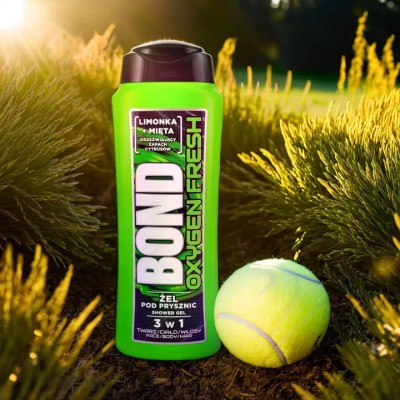 Bond Oxygen Fresh Limonka i Mięta żel pod prysznic 3w1 dla mężczyzn 400ml