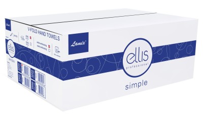 Ellis Professional Simple biały ręcznik składany 2-warstwowy 3000 listków