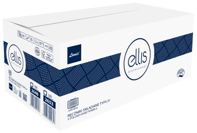Ellis Professional Compress biały ręcznik składany 2-warstwowy 3000 listków