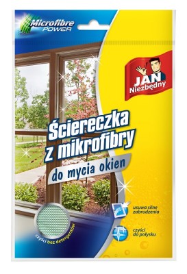Jan Niezbędny ściereczka z mikrofibry do mycia okien 1 szt.