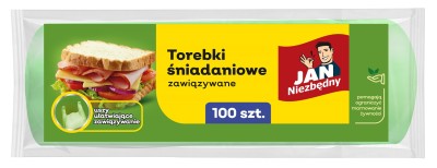Jan Niezbędny związywane torebki śniadaniowe 100 szt.