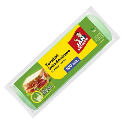Jan Niezbędny związywane torebki śniadaniowe 100 szt.