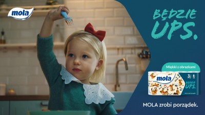 Mola Zestaw Będzie UPS papier toaletowy 8 rolek x 5 sztuk oraz Komfort ręcznik papierowy x5 sztuk