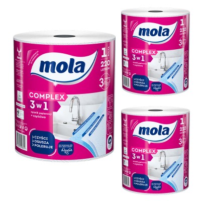 Mola Zestaw Complex ręcznik papierowy 3 sztuki