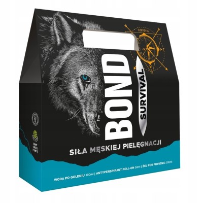 Bond Survival zestaw woda po goleniu 100ml + żel pod prysznic 200ml + antyperspirant roll-on 50ml