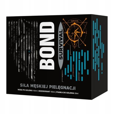 Bond Survival zestaw woda po goleniu 100ml + dezodorant 150ml + pianka do golenia 50ml