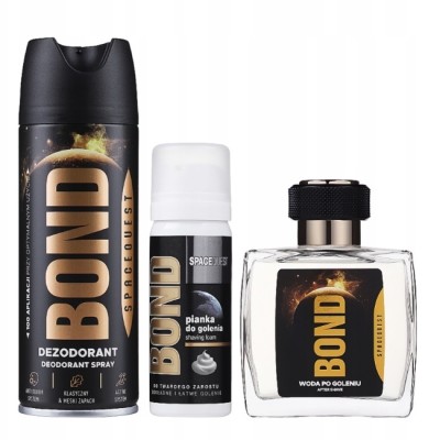 Bond Spacequest zestaw woda po goleniu 100ml + dezodorant 150ml + pianka do golenia 50ml
