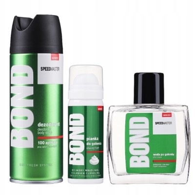 Bond Speedmaster zestaw woda po goleniu 100ml + dezodorant 150ml + pianka do golenia 50ml