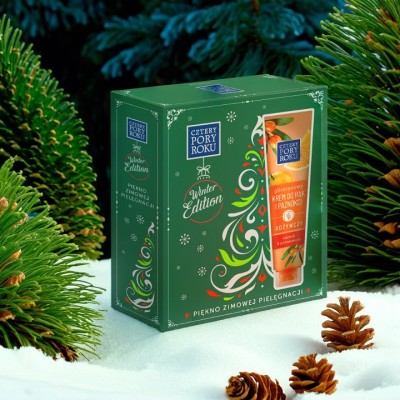 Cztery Pory Roku Piękno Zimowej Pielęgnacji zestaw upominkowy żel pod prysznic 300ml + krem do rąk 130ml
