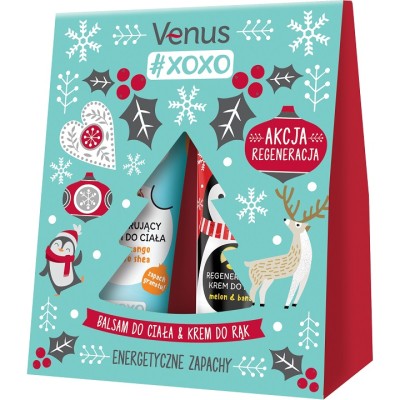 Venus XOXO Akcja Regeneracja zestaw balsam do ciała 250ml + krem do rąk 100ml