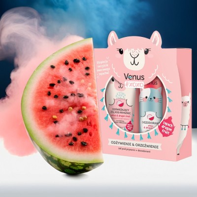 Venus XOXO Owocowe Odświeżenie zestaw żel pod prysznic 250ml + dezodorant 150ml