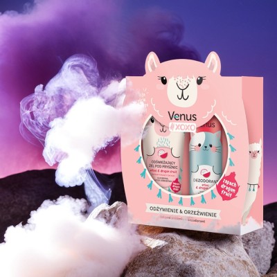 Venus XOXO Owocowe Odświeżenie zestaw żel pod prysznic 250ml + dezodorant 150ml