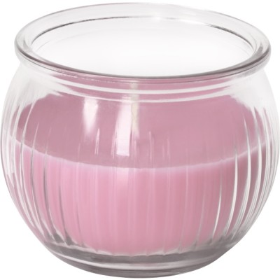 Bispol Aura sn69-421 DELIKATNE KWIATY świeca zapachowa w karbowanym szkle - 18h