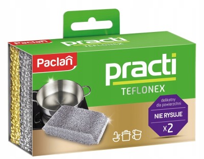 Paclan Practi Teflonex zmywak do teflonu 2 sztuki