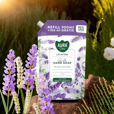 Bispol Aura Care Gentle Lavender mydło w płynie doypack 1000ml