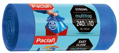 Paclan Multitop worki na odpady niebieskie 240l 10 sztuk